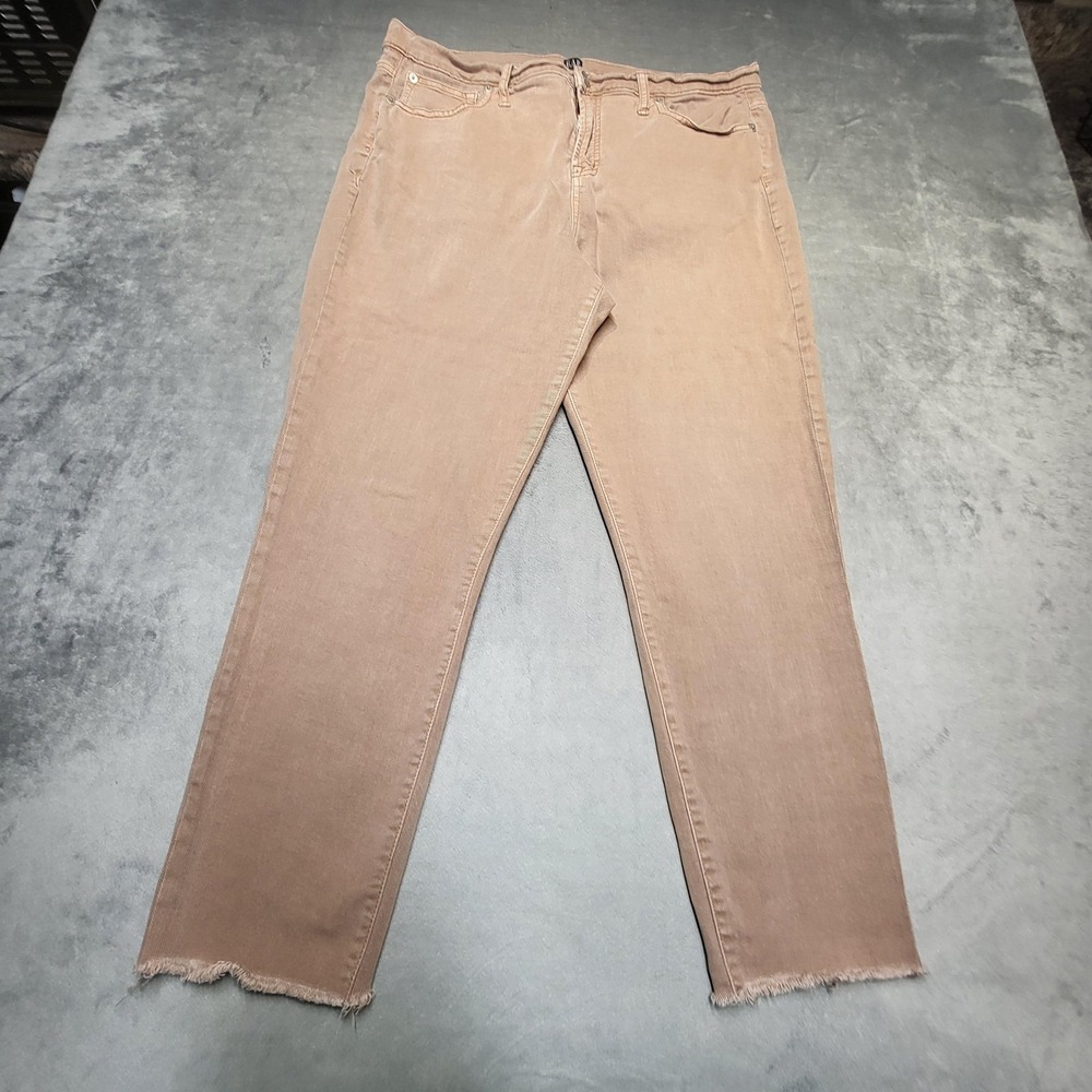 Gap Jeans Womens 33 Beige True Skinny Extra-Slim Light Wash Denim Stretch